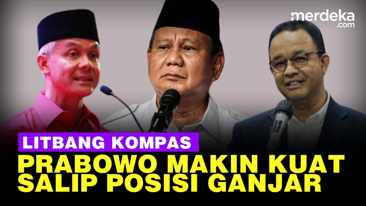 VIDEO: Litbang Kompas Sebut Prabowo Puncaki Survei Salip Ganjar, Anies Stagnan