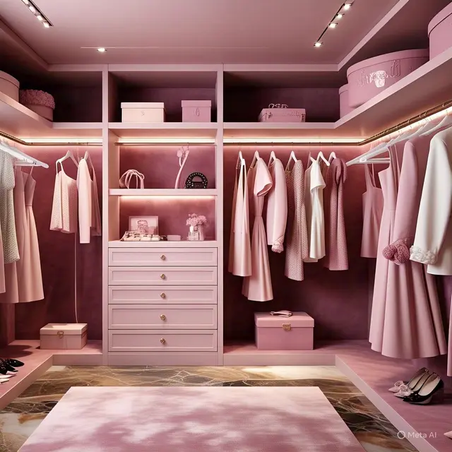 9 Inspirasi Warna Walk-in Closet