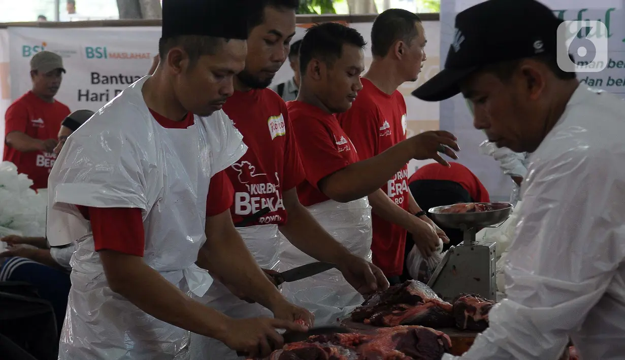 Jumlah sapi kurban yang diterima Masid Istiqlal meningkat hampir 50 persen dibandingkan tahun lalu, yakni 29 ekor. Kondisi ini tidak lepas dari pelonggaran aktivitas warga setelah COVID-19 dinyatakan sebagai endemi. (merdeka.com/Imam Buhori)
