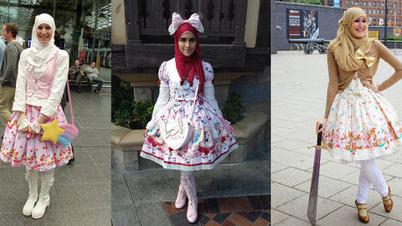 Begini jadinya jika hijab dan fashion lolita bertemu