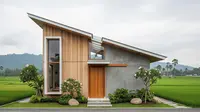  9 Model Rumah Desa dengan Atap Miring Satu Arah, Desain Elegan Hemat Biaya