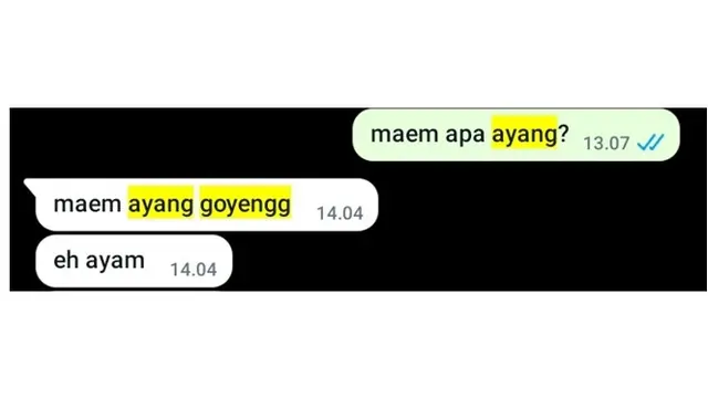 6 Tulisan Typo Ketik Kata 'Ayam' Ini Kocak, Bikin Mikir Dua Kali