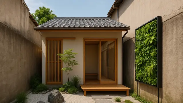 Model Rumah Gaya Jepang Minimalis Rp 100 Juta di Gang Sempit/Ilustrasi AI