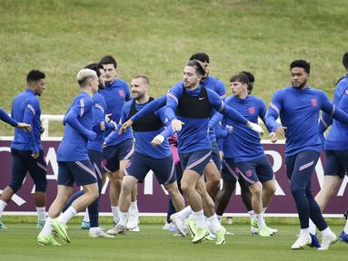 Timnas Inggris akan berhadapan dengan Ukraina pada babak perempat final Piala Eropa 2020 di Stadion Olimpico, Roma, Italia. (AP Photo/Rui Vieira)