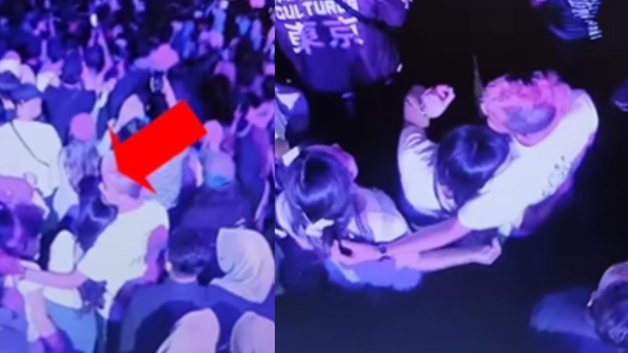 Tersorot Kamera, Cowok Nonton Konser Bareng Pacar Malah Elus-Elus Cewek Lain yang di Samping jadi Omongan
