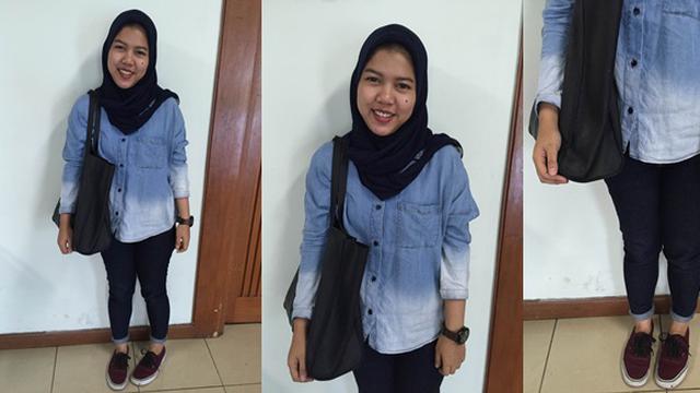Ootd Hijab Santai Sahabat Vemale Dengan Sentuhan Denim Beauty