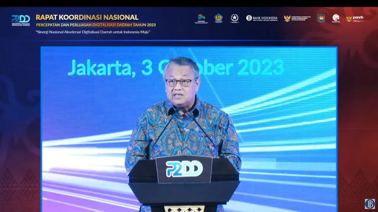 BI melakukan digitalisasi di bidang pembayaran, antara lain melalui QRIS yang telah mencapai 37 juta pengguna