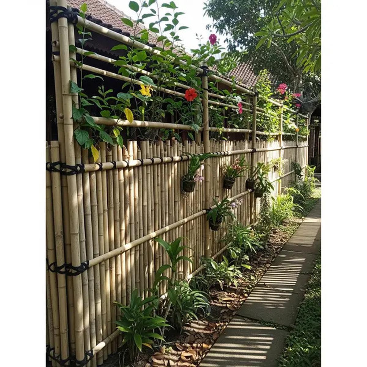 Cara Membuat Pagar Kebun Rumah dari Bambu, Bisa Cegah Ular Masuk