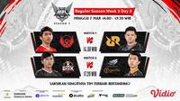 Jadwal MPL Season 7 Pekan Kedua. (Sumber : dok. vidio.com)