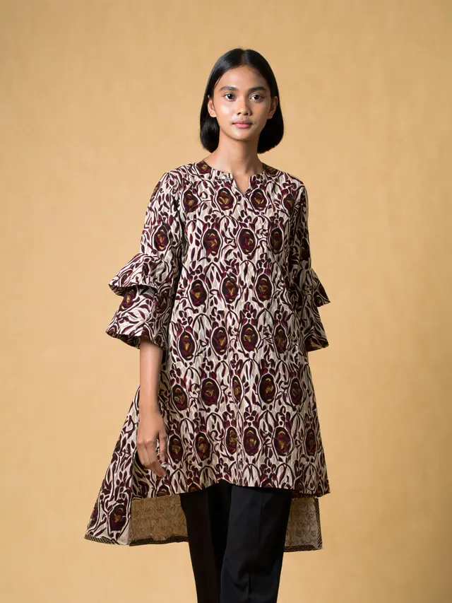 Model Batik Wanita High Low