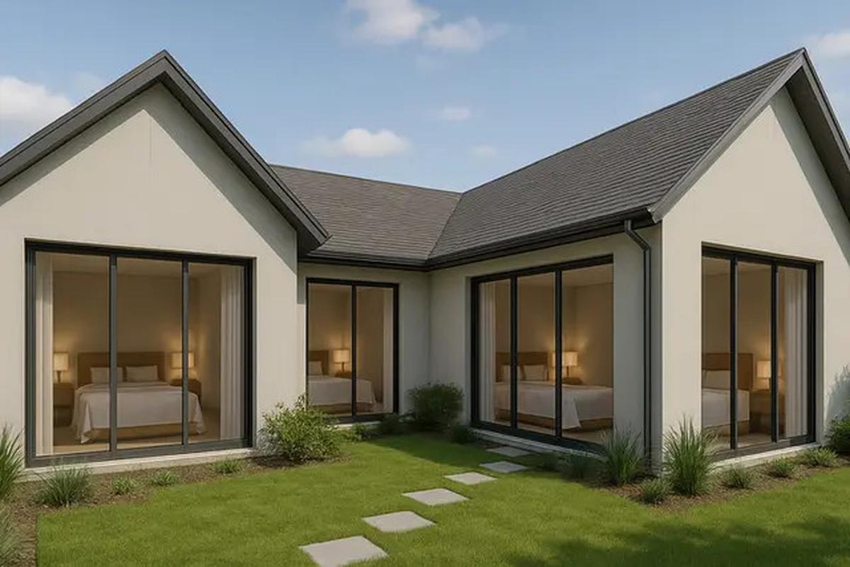 7 Desain Rumah L-Shape dengan 3 Kamar Tidur, Tampilkan Suasana Rapi