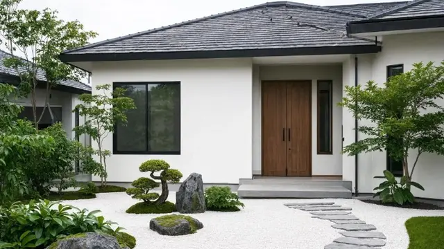 Inspirasi Halaman Rumah Tanpa Pagar Depan (AI Generated)