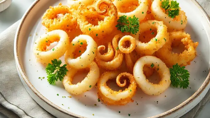 illustrasi cumi goreng teping