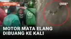 Hendak Rampas Motor, Massa Driver Ojol di Sawah Besar Buang Motor Debt Collector ke Kali