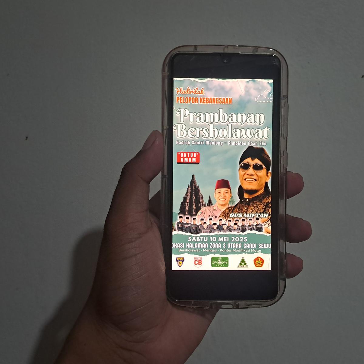 Flayer 'Prambanan Bersholawat'