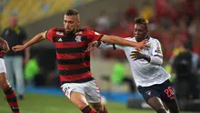 Leo Duarte, pemain baru AC Milan saat masih memperkuat Flamengo (CARL DE SOUZA / AFP)