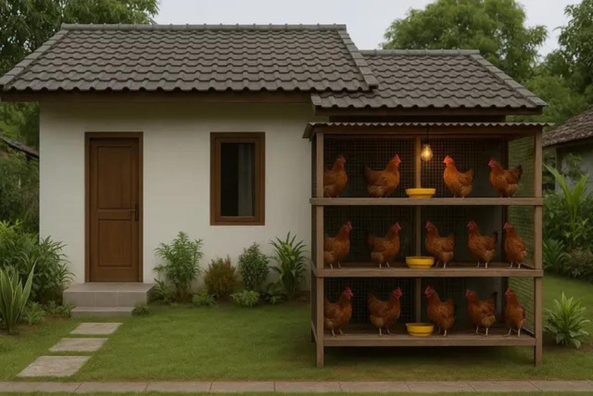 6 Model Kandang Ayam di Depan Rumah untuk Lahan Sempit, Fungsional dan Rapi