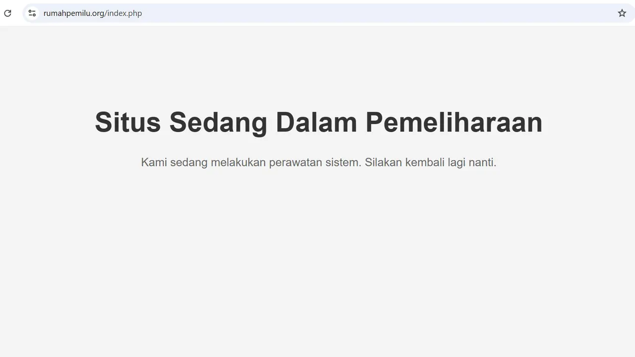 Situs Rumah Pemilu Diretas Sindikat Judi Online
