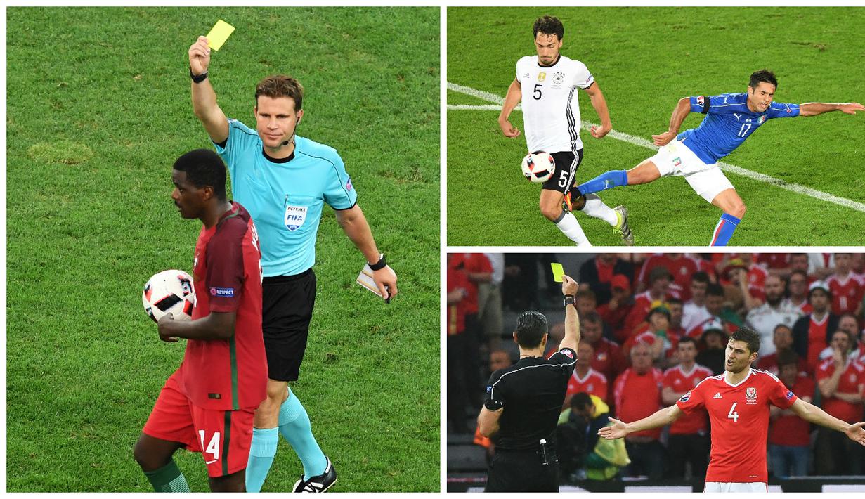 Inilah 7 pemain yang bakal absen pada semifinal Piala Eropa 2016. (AFP)