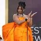 Megan Thee Stallion di Grammy Awards 2021. (AP Photo/Chris Pizzello)