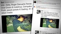 Heboh Foto Artis Roger Danuarta Ditangkap Polisi, Overdosis?