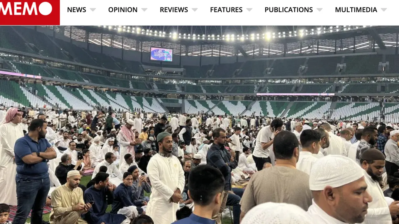 Salat Idul Fitri di Stadium