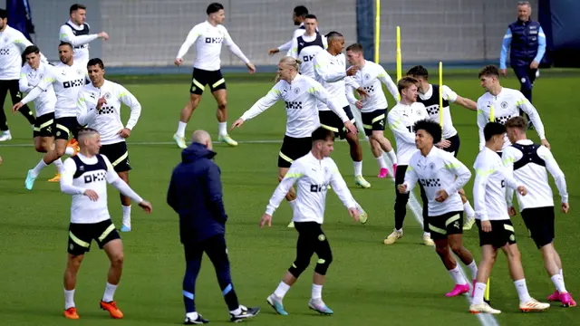 Foto: Mengintip Latihan Erling Haaland dkk Jelang Bentrok dengan Real Madrid di Leg Kedua Semifinal Liga Champions