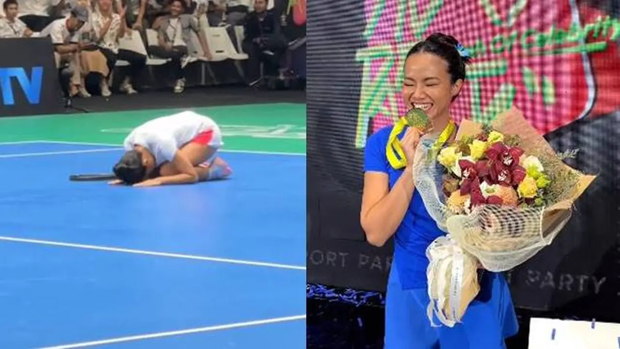 7 Potret Yura Yunita Main Tenis di Sport Party, Menang Lawan Luna Maya