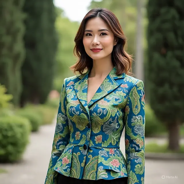 Model Baju Batik Blazer Wanita Terbaru