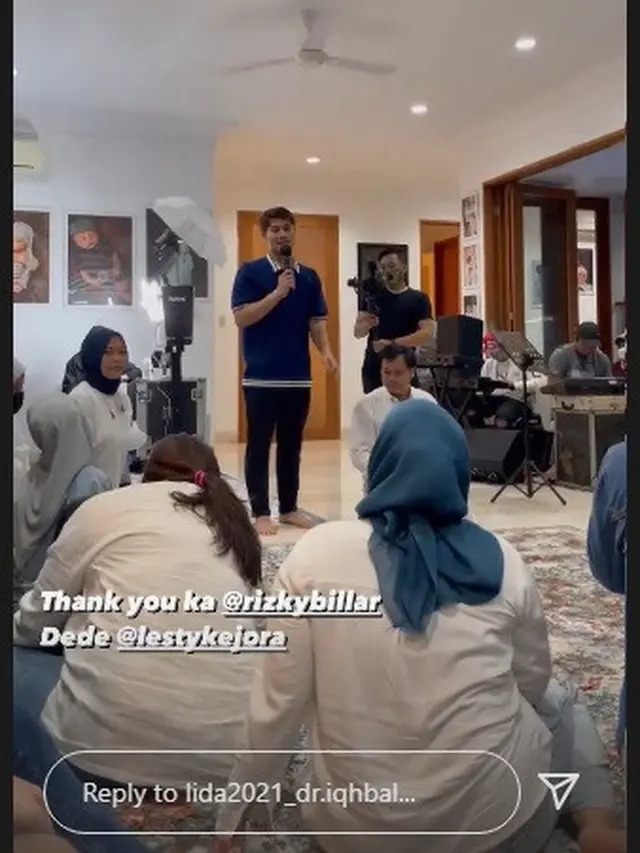 Jebolan LIDA dan D'Academy dari berbagai angkatan kumpul di rumah Lesti Kejora (Foto: Instagram/lida2021_dr.iqhbal)