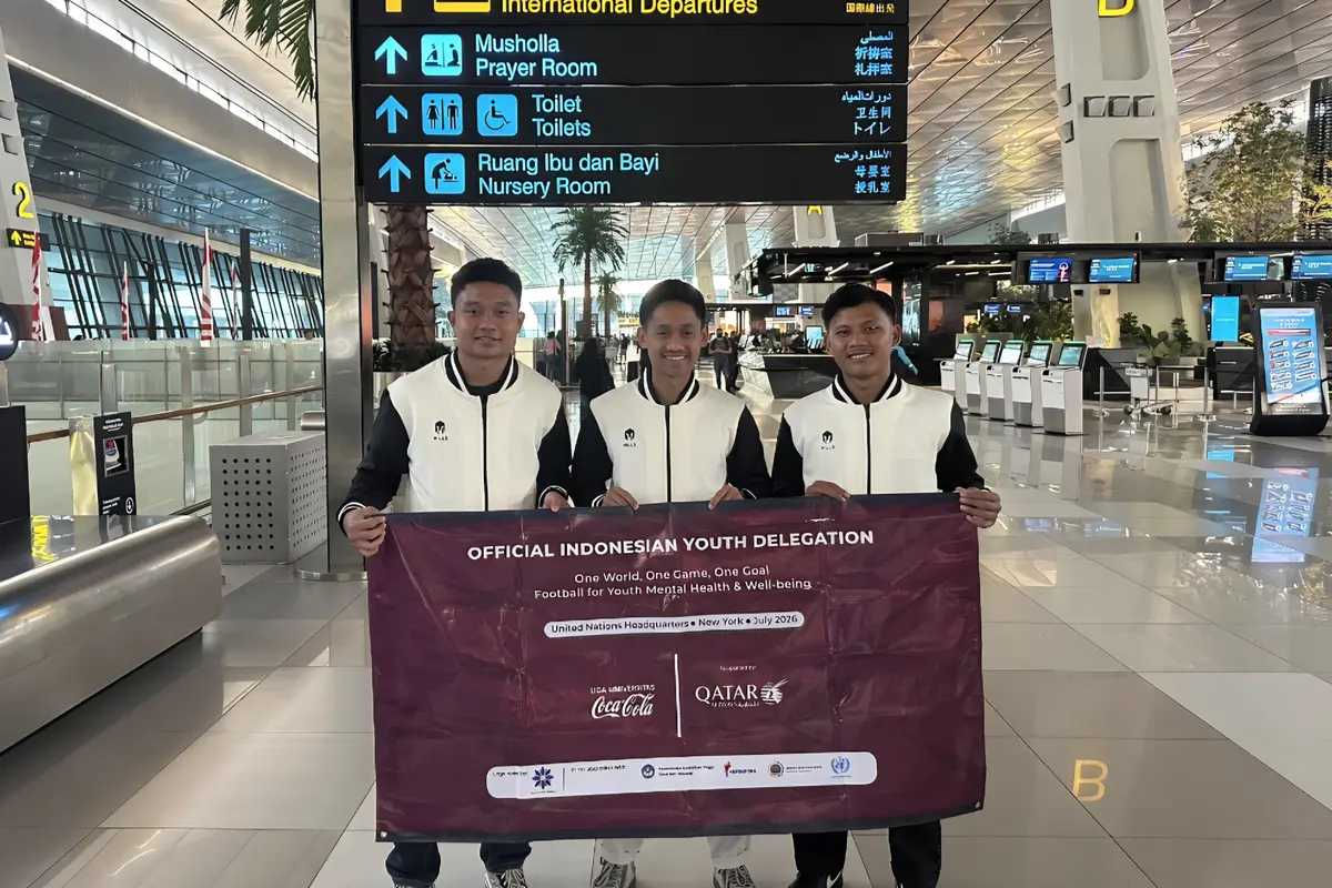 Lewat Sepak Bola, 2 Pemuda Indonesia Tembus Markas PBB di New York