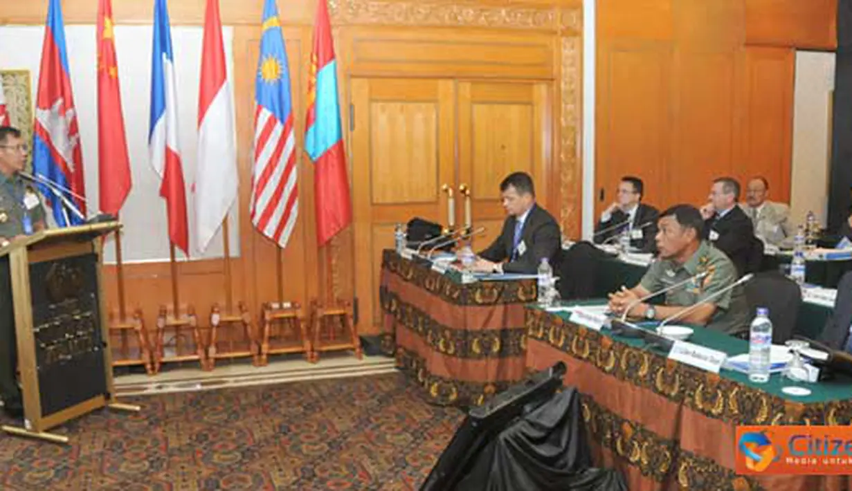 Citizen6, Jakarta: Lokakarya konferensi regional PBB Ke-3 (3rd UN regional conference workshop), dibuka oleh Koorsahli, Panglima TNI Mayjen TNI Hotma Marbun mewakili Panglima TNI, Senin (21/3). (Pengirim: Badarudin Bakri Badar)