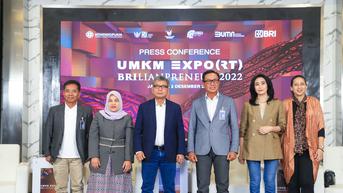 Bawa UMKM Indonesia Mendunia, BRI Gelar UMKM  EXPO(RT) BRILIANPRENEUR 2022