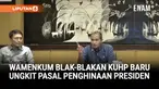 Wakil Menteri Hukum Edward Omar Sharif Hiariej atau Eddy Hiariej menjelaskan pasal penghinaan lembaga negara dalam KUHP baru yang mulai berlaku 2 Januari 2026.