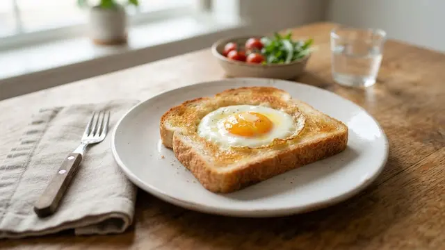 Egg in a Hole Klasik, Roti Panggang dengan Telur