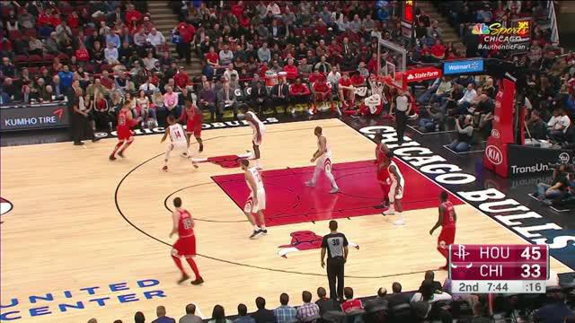 Berita video game recap NBA 2017-2018 antara Houston Rockets melawan Chicago Bulls dengan skor 116-107.