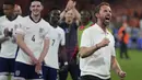 Hasil ini membuat Gareth Southgate sukses membawa Timnas Inggris ke partai final sekaligus membungkam fans yang ragu dan suka mengkrtiknya sebagai pelatih yang minin taktik. (AP Photo/Thanassis Stavrakis)