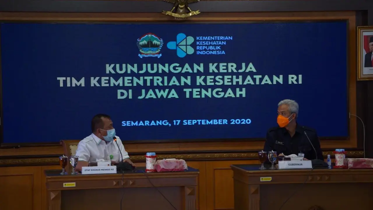 kunjungan tim task force Kementerian Kesehatan ke Jawa Tengah, Gubernur Ganjar Pranowo