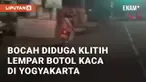 Kejadian diduga klitih pada Rabu (30/7/2024) jam 04:22 WIB. Insiden ini melibatkan bocah yang lempar botol anggur dan membawa sajam