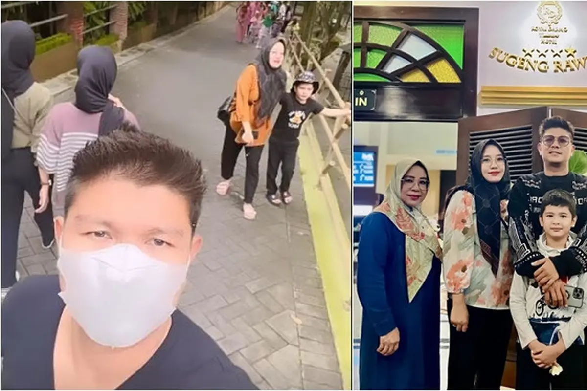 6 Potret Andika Kangen Band Honeymoon di Jogja, Pamer Kedekatan Istri dan Anak