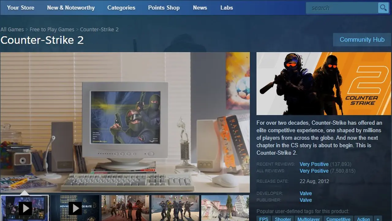 Counter Strike 2 Rilis di Steam