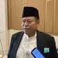 Wakil Ketua MUI Marsudi Syuhud menyatakan bahwa pihaknya menghentikan kerja sama dengan MUI terkait penyaluran beras ke pesantren. Keputusan ini menyusul kasus hukum yang menjerat ACT. (Liputan6.com/Muhammad Radityo Priyasmoro)
