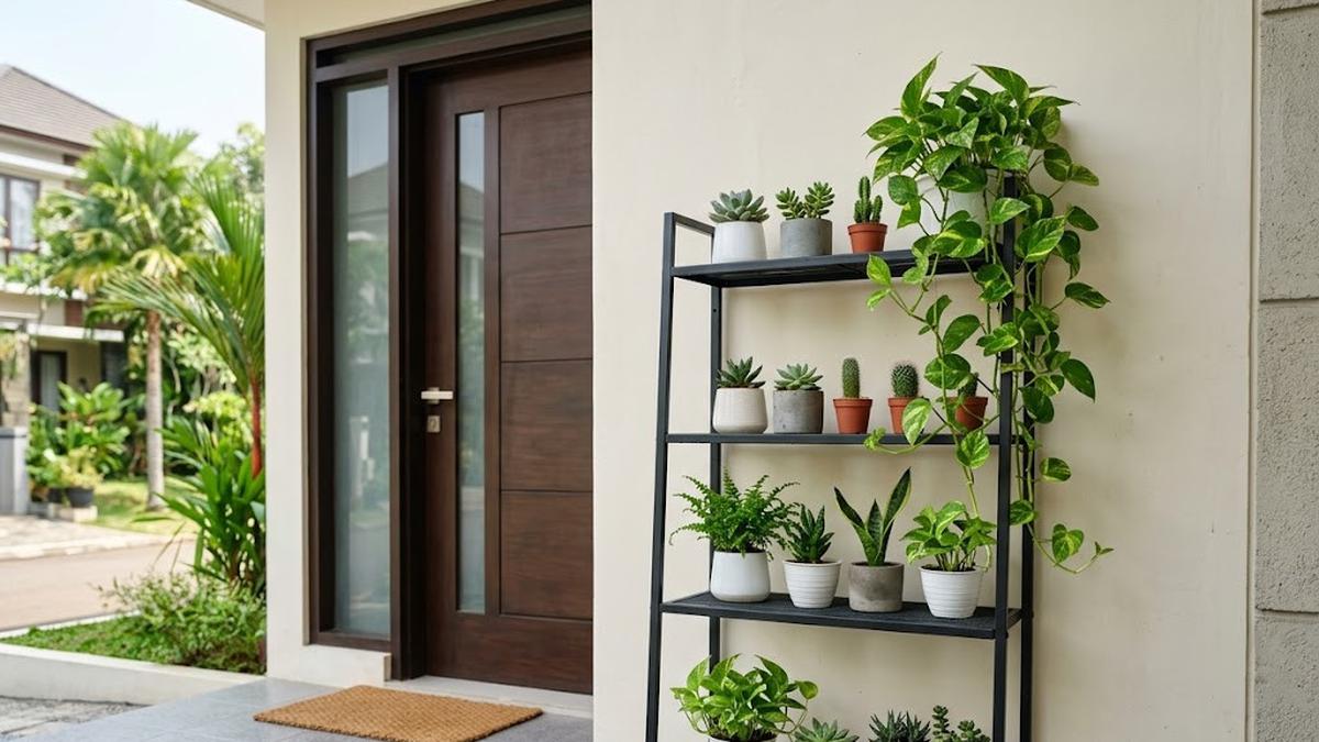 8 Cara Menata Tanaman di Teras Rumah agar Terlihat Rapi, Asri, dan Lebih Elegan