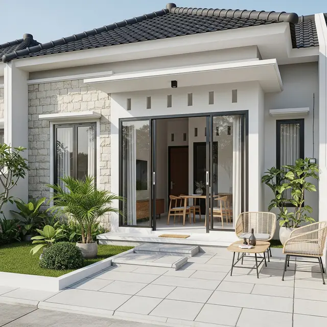 9 Model Pintu Geser Kaca untuk Akses ke Teras, Elegan dan Hemat Ruang