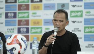 Pelatih PSS Sleman, Ansyari Lubis, mengungkapkan kekecewaan setelah timnya ditahan Deltras FC dengan skor 1-1 pada pekan ke-12 Pegadaian Championship 2025/2026 di Stadion Gelora Delta, Sabtu (22/11/2025) malam. (Dok PSS Sleman)