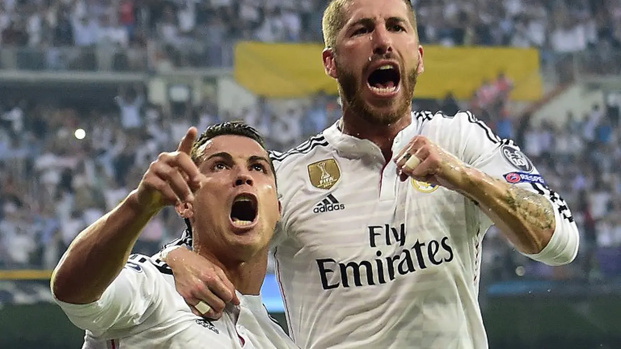Cristiano Ronaldo dan Sergio ramos