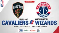 Jadwal NBA, Cleveland Cavaliers Vs Washington Wizards. (Bola.com/Dody Iryawan)
