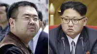 Kim Jong-nam dan Kim Jong-un (AP)