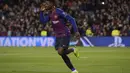 2. Ousmane Dembele – Kemenangan Barcelona atas Leganes haruus dibayar mahal dengan cedera nya Ousmane Dembele. Cedera engkel membuatnya absen setidaknya dua pekan kedepan. (AFP/Josep Lago)