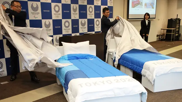 Tempat tidur Olimpiade 2020 terbuat dari kardus bekas
